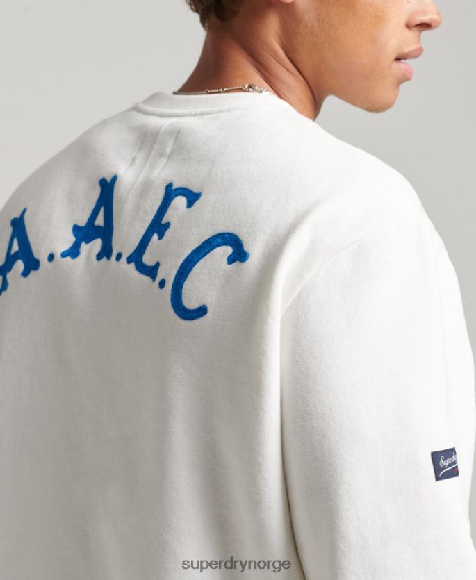 Superdry krem klær 86P46D5090 vintage collegiate crew sweatshirt menn
