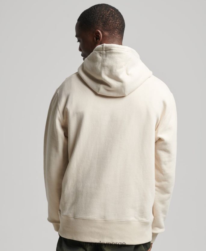 Superdry krem klær 86P46D5099 xp-d grafisk løs crew hettegenser menn