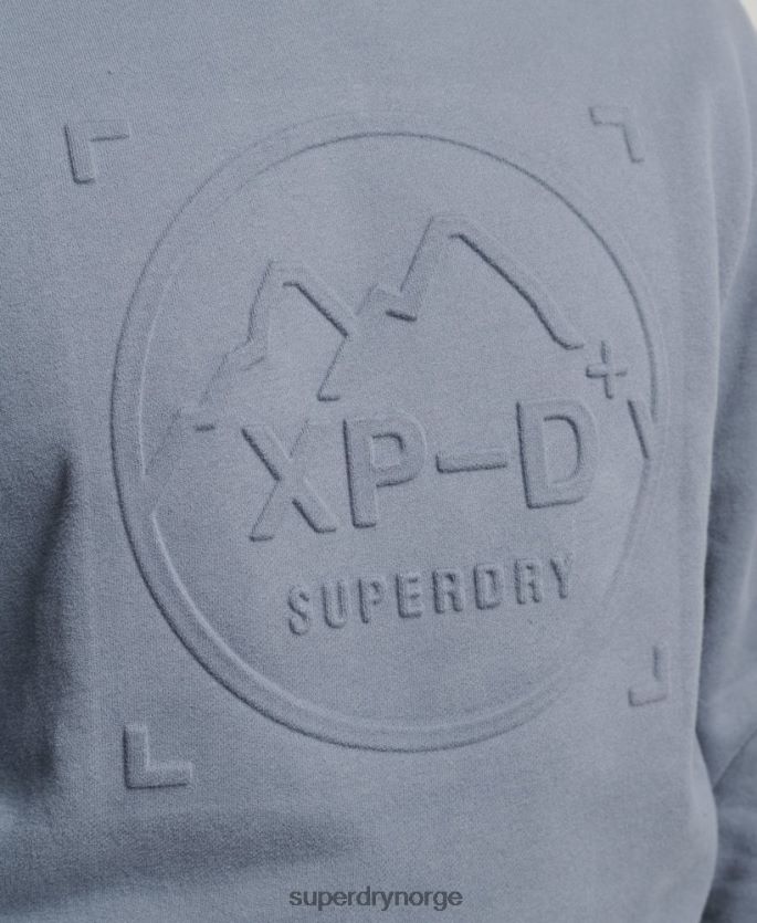 Superdry lilla klær 86P46D5044 ekspedisjon løs mannskap sweatshirt menn