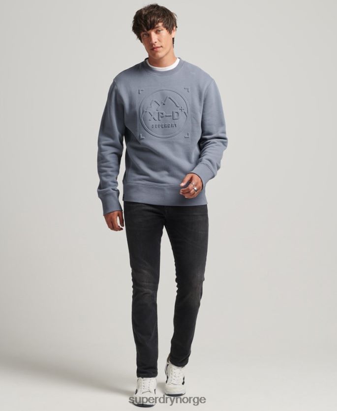 Superdry lilla klær 86P46D5044 ekspedisjon løs mannskap sweatshirt menn