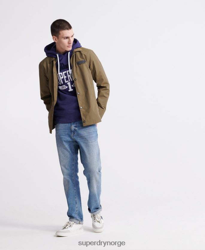 Superdry lilla klær 86P46D901 super 1 klassisk neon hettegenser menn