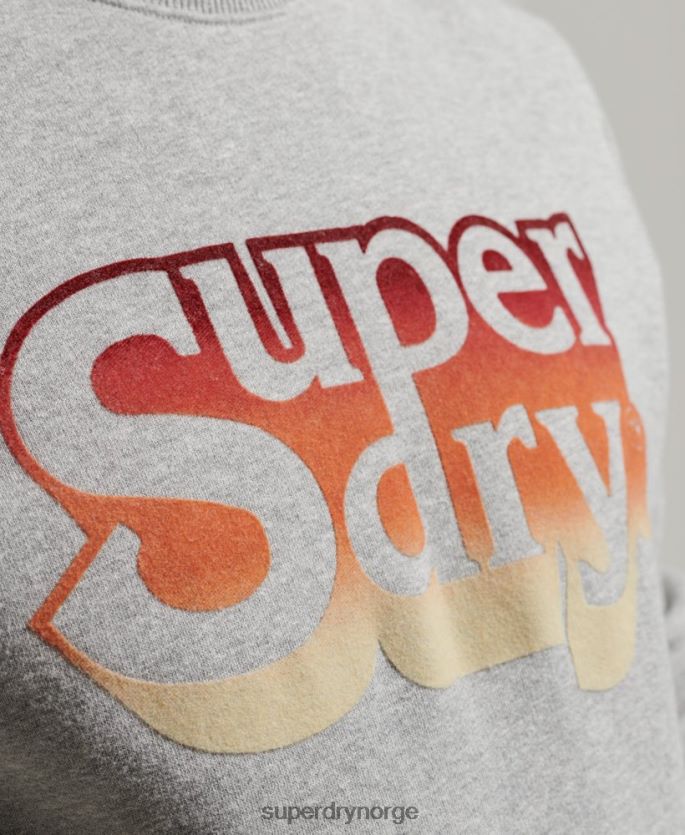 Superdry lysegrå klær 86P46D578 vintage skyggemannskap menn