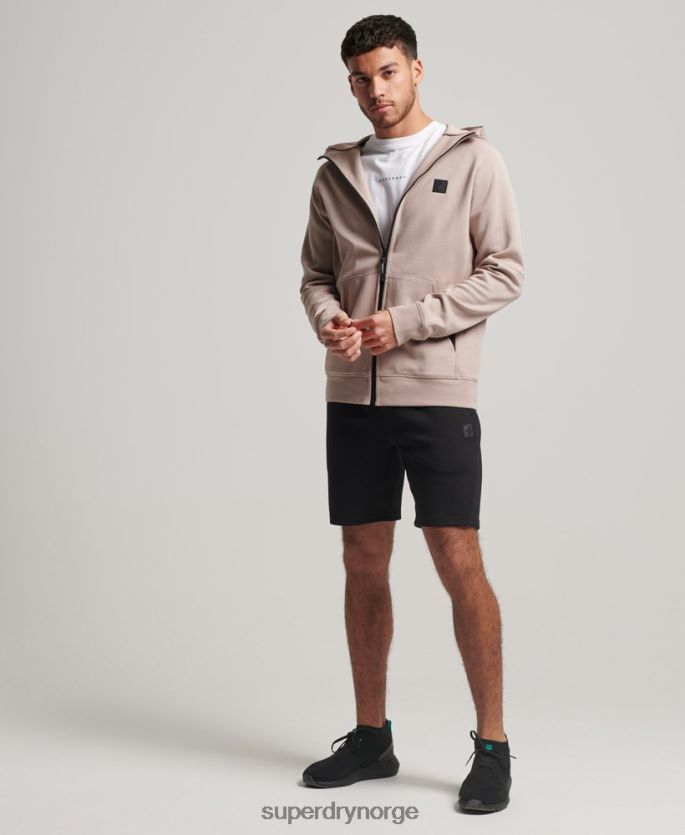 Superdry lysegrå klær 86P46D81 kode tech hettegenser med glidelås menn