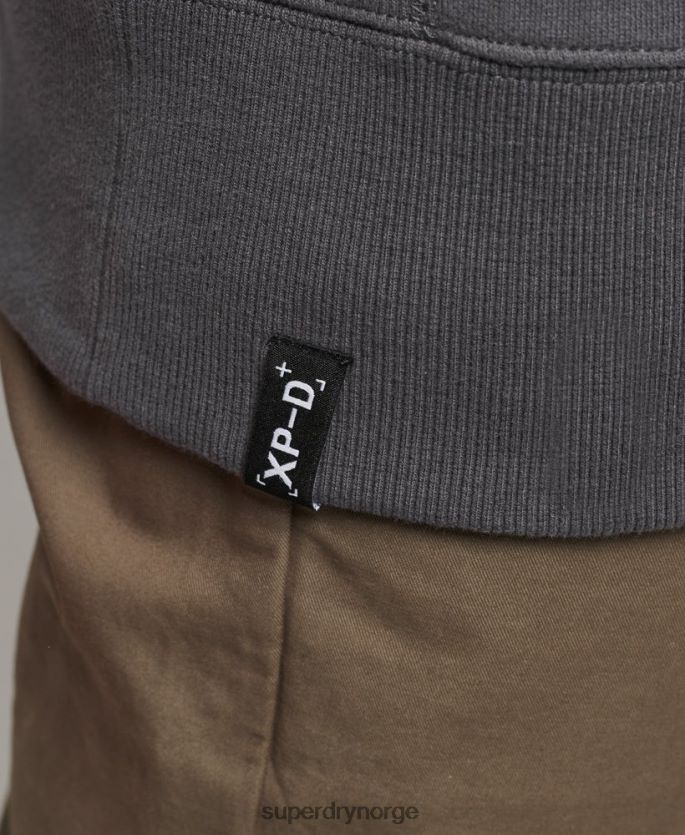 Superdry mørk grå klær 86P46D5000 ekspedisjon løs mannskap sweatshirt menn