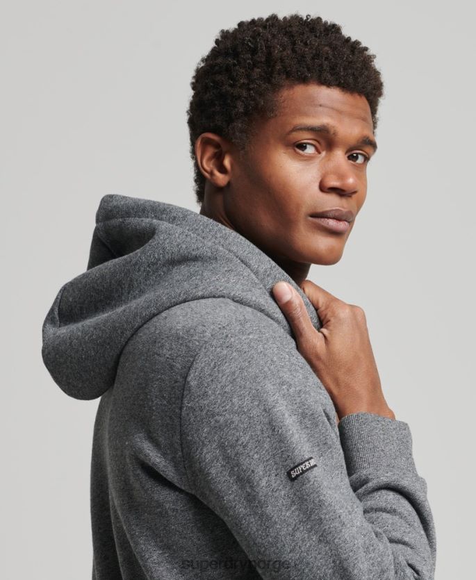Superdry mørk grå klær 86P46D5189 spillested tonal hettegenser menn