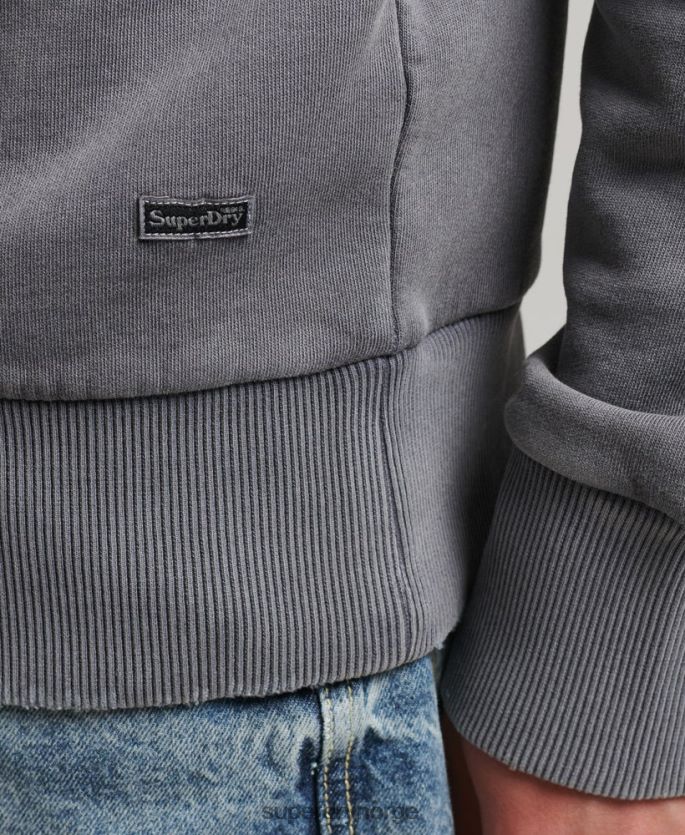 Superdry mørk grå klær 86P46D526 vintage indie mark hettegenser menn