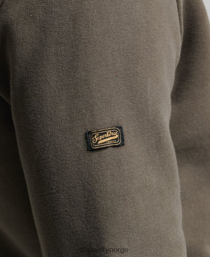 Superdry mørk grå klær 86P46D535 vintage logo-fortelling hettegenser menn