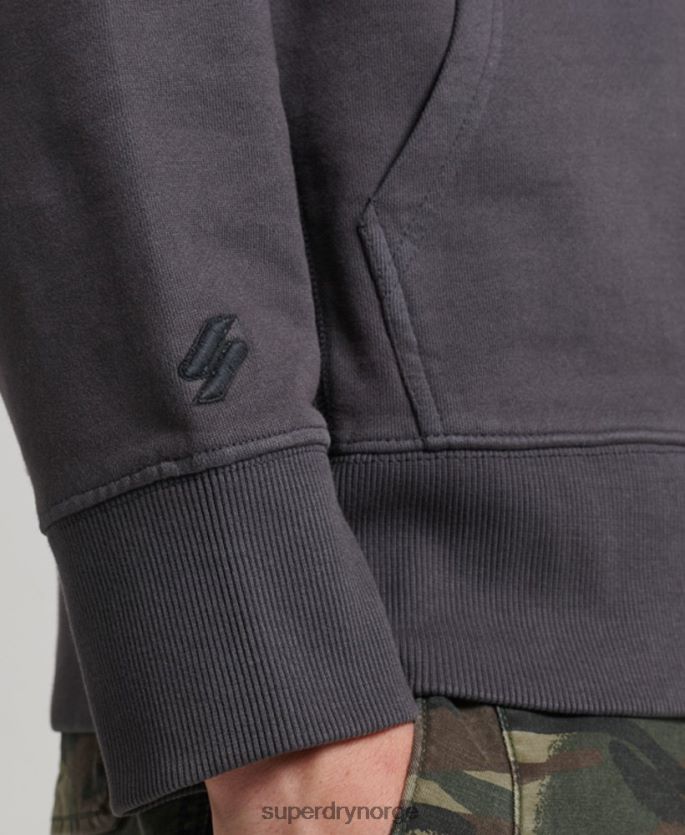 Superdry mørk grå klær 86P46D553 essensiell overfarget hettegenser menn