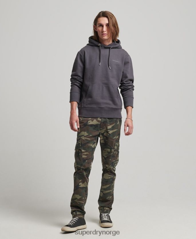 Superdry mørk grå klær 86P46D553 essensiell overfarget hettegenser menn