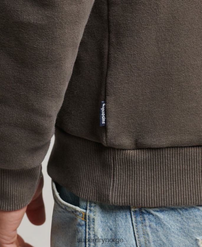 Superdry mørk grå klær 86P46D609 vintage shapers & makers hettegenser menn