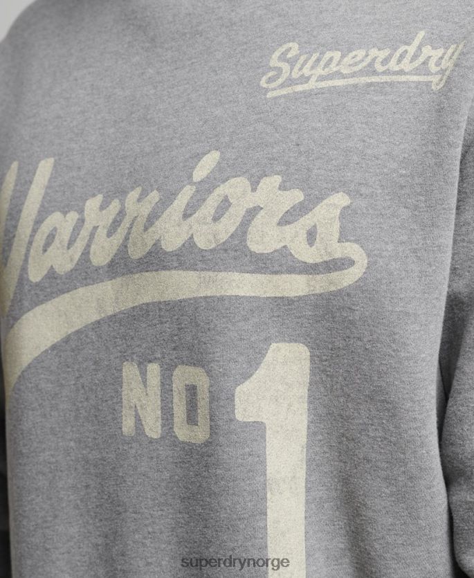 Superdry mørk grå klær 86P46D782 collegiate crew sweatshirt menn