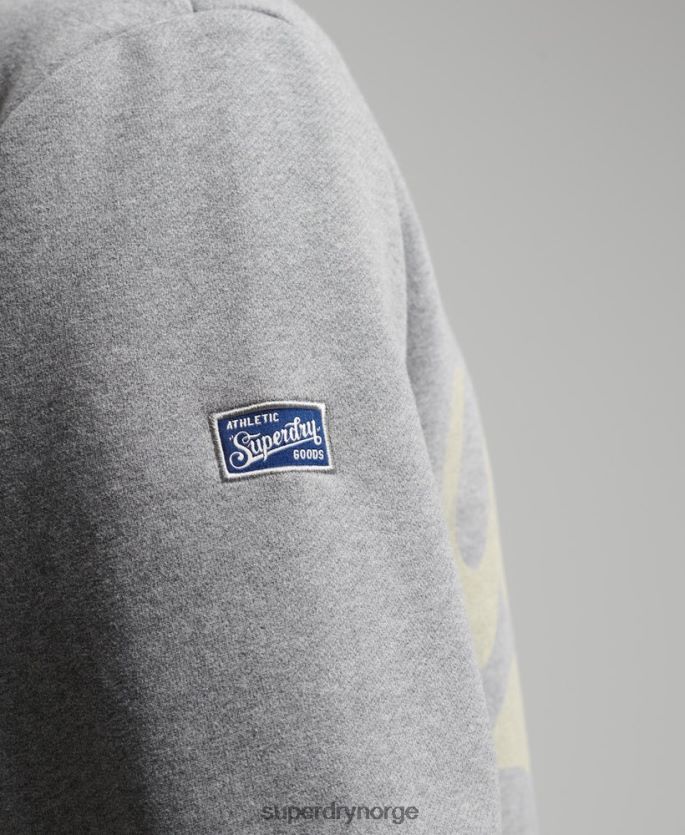 Superdry mørk grå klær 86P46D782 collegiate crew sweatshirt menn