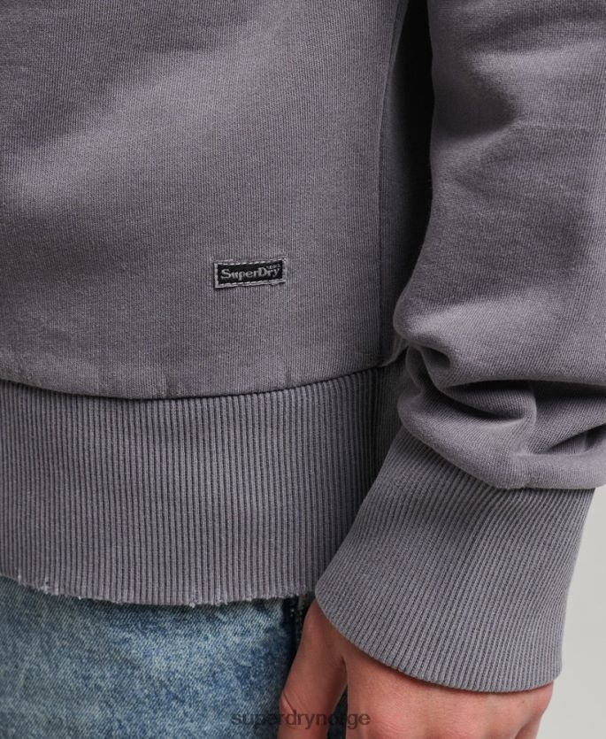 Superdry mørk grå klær 86P46D811 vintage indie mark hettegenser menn