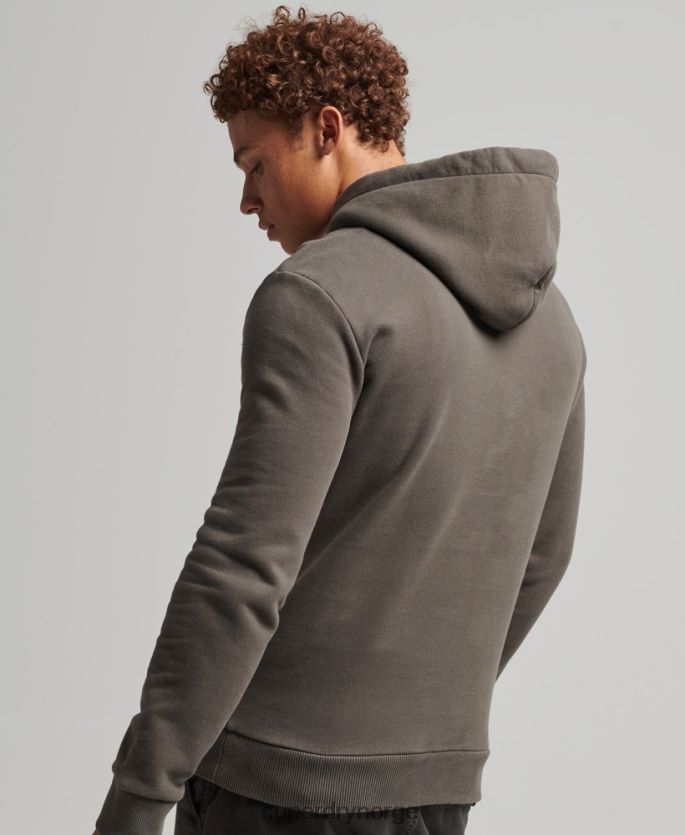 Superdry mørk grå klær 86P46D815 stylet og laget hettegenser menn