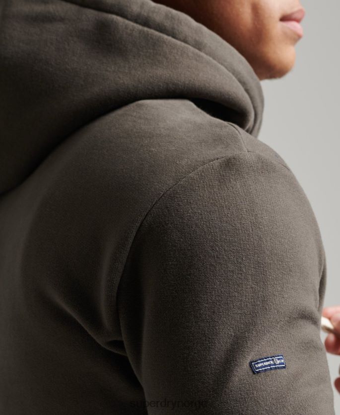 Superdry mørk grå klær 86P46D815 stylet og laget hettegenser menn