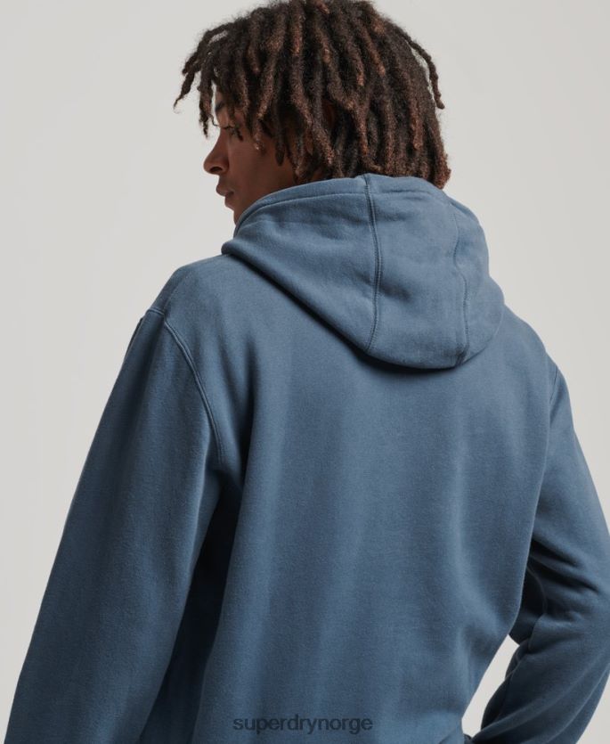 Superdry mørke blå klær 86P46D717 xp-d grafisk løs crew hettegenser menn