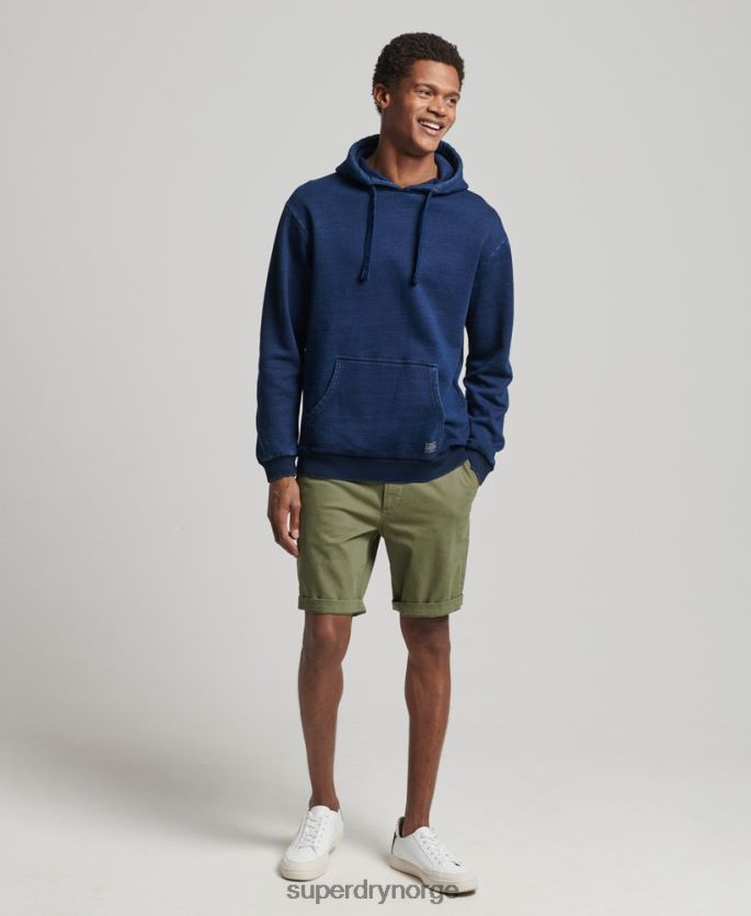 Superdry mørke blå klær 86P46D802 vintage indigo hettegenser menn