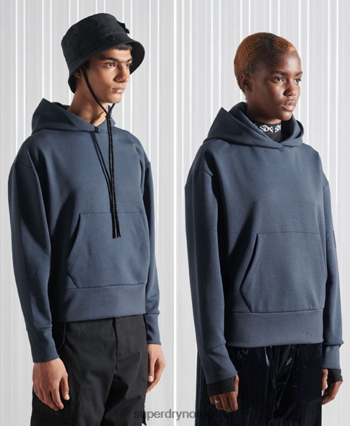 Superdry mørke blå klær 86P46D896 limited edition sdx box drop hettegenser menn