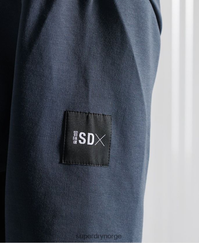 Superdry mørke blå klær 86P46D896 limited edition sdx box drop hettegenser menn