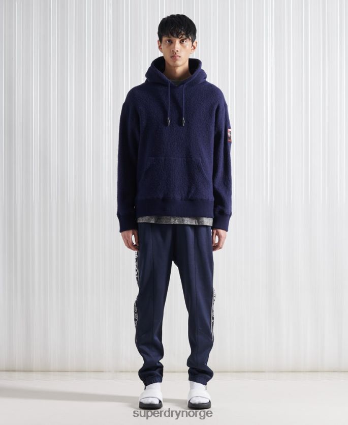 Superdry mørke blå klær 86P46D898 limited edition sdx hettegenser i ull menn