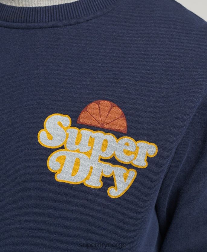 Superdry marinen klær 86P46D5006 cooper nostalgi crew sweatshirt menn