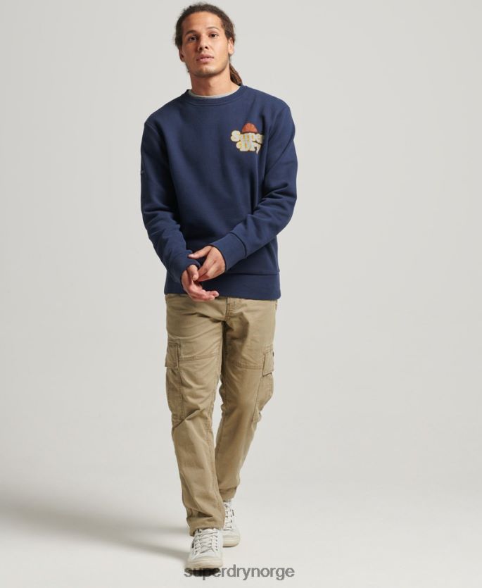 Superdry marinen klær 86P46D5006 cooper nostalgi crew sweatshirt menn