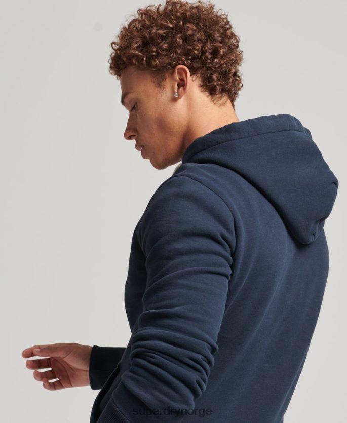 Superdry marinen klær 86P46D5035 vintage logo brus hettegenser menn