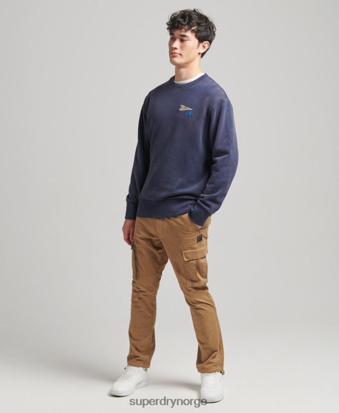 Superdry marinen klær 86P46D5039 vintage collegiate crew sweatshirt menn