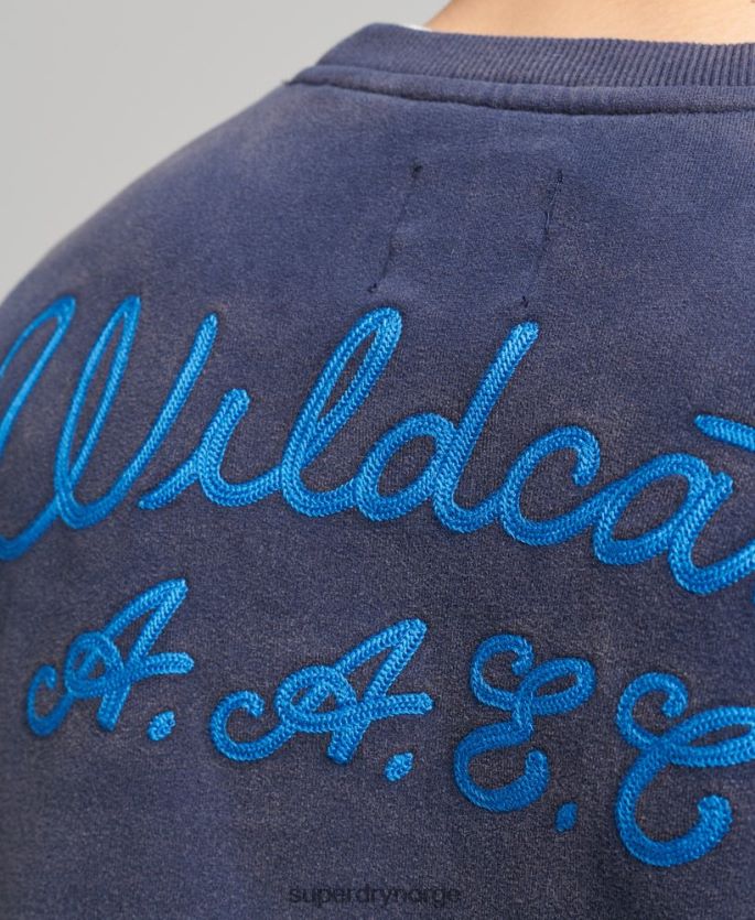 Superdry marinen klær 86P46D5039 vintage collegiate crew sweatshirt menn