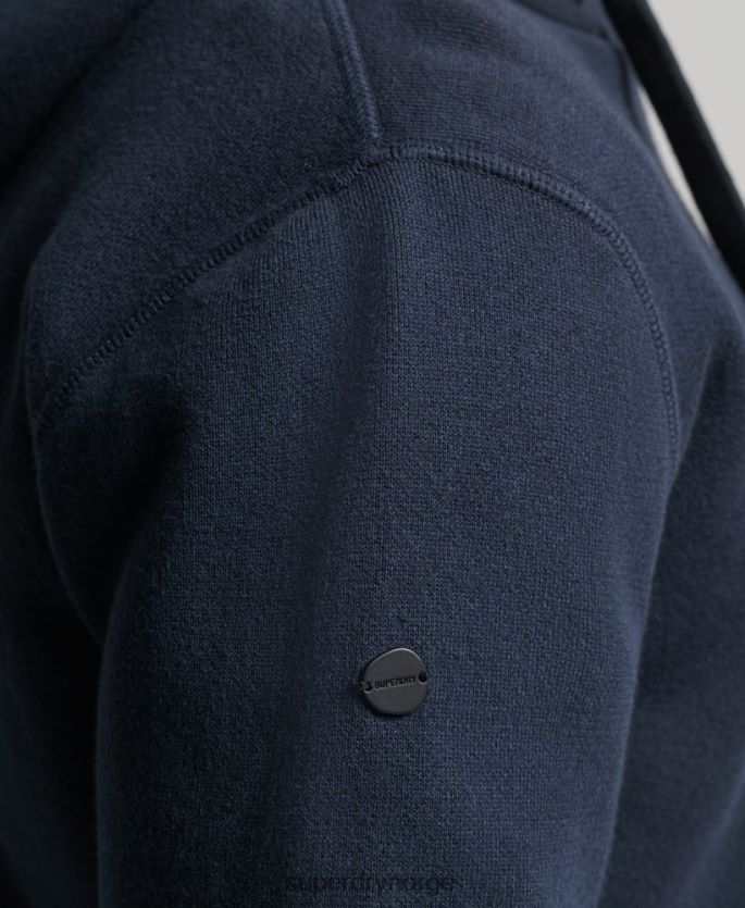 Superdry marinen klær 86P46D5050 essensiell hettegenser i økologisk bomull menn