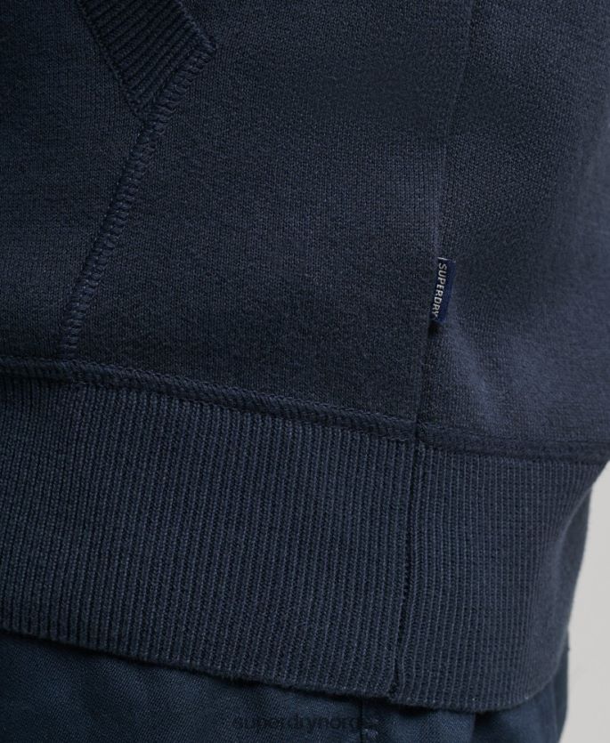 Superdry marinen klær 86P46D5050 essensiell hettegenser i økologisk bomull menn