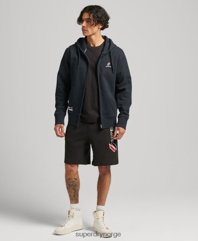 Superdry marinen klær 86P46D5147 kode essensiell hettegenser med zip menn