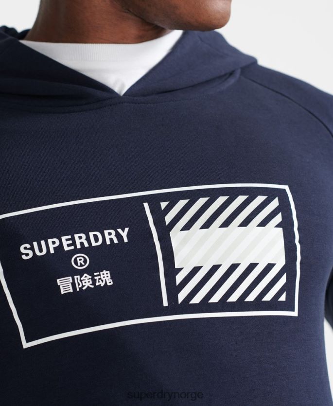Superdry marinen klær 86P46D5197 train core hettegenser menn