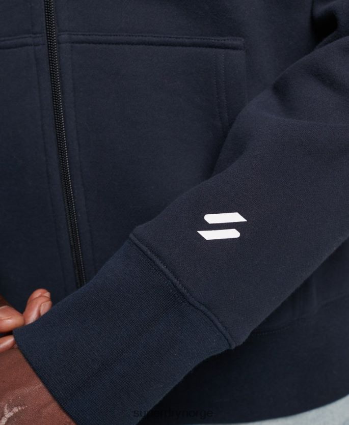 Superdry marinen klær 86P46D519 kode sportsklær hettegenser med glidelås menn