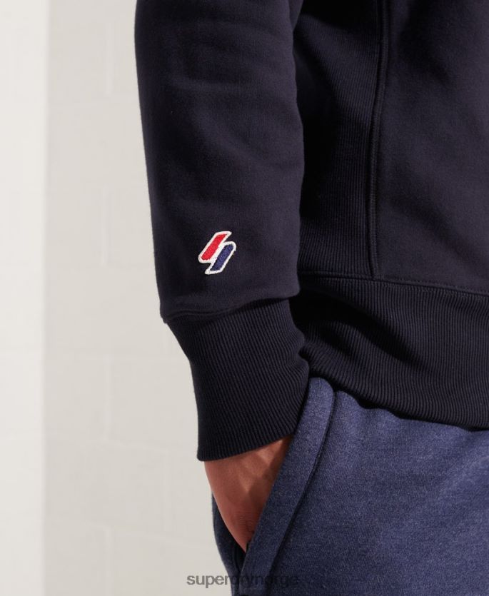 Superdry marinen klær 86P46D5209 sportstyle essensiell genser med rund hals menn