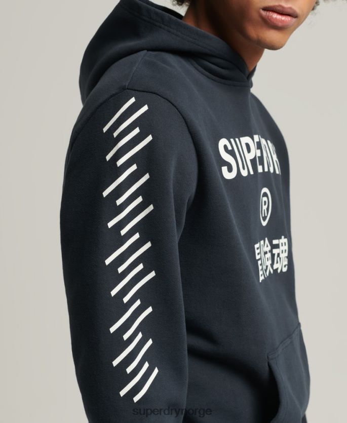 Superdry marinen klær 86P46D5213 code core sport hettegenser menn