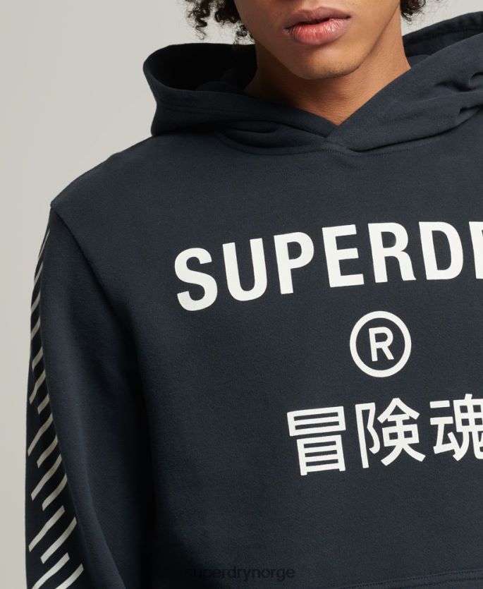 Superdry marinen klær 86P46D5213 code core sport hettegenser menn