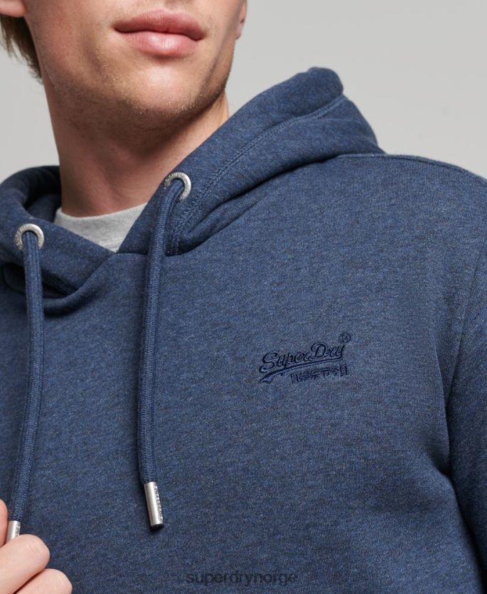 Superdry marinen klær 86P46D521 essensiell logo-hettegenser i økologisk bomull menn