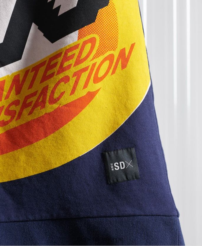 Superdry marinen klær 86P46D5233 limited edition sdx rex fit hettegenser menn