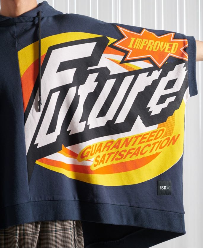 Superdry marinen klær 86P46D5233 limited edition sdx rex fit hettegenser menn