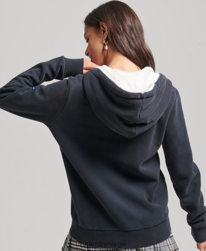 Superdry marinen klær 86P46D6019 pride and craft hettegenser med glidelås menn