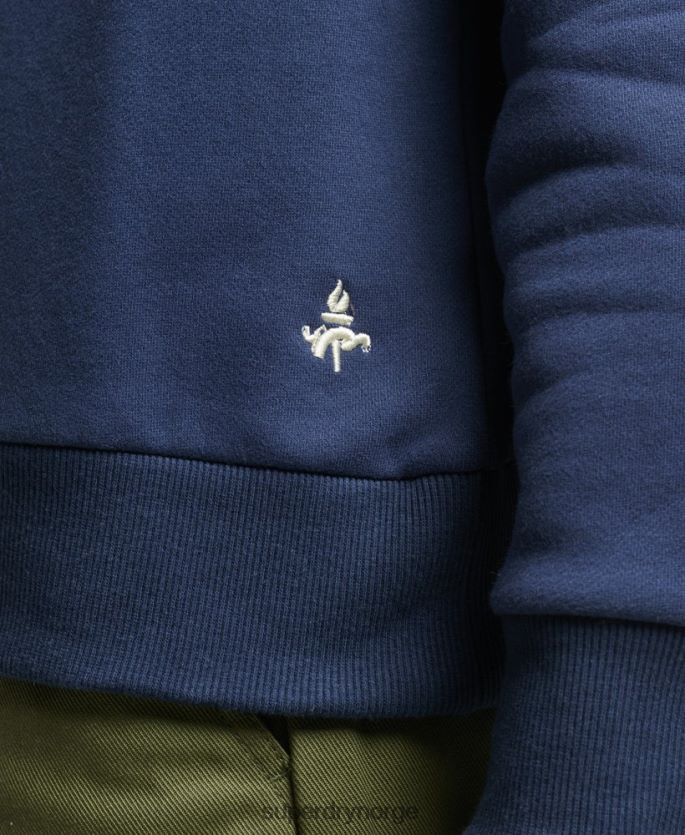 Superdry marinen klær 86P46D605 vintage gym atletisk genser menn