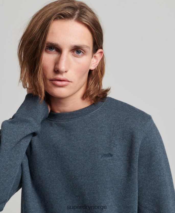 Superdry marinen klær 86P46D614 vintage logo brodert crew sweatshirt menn