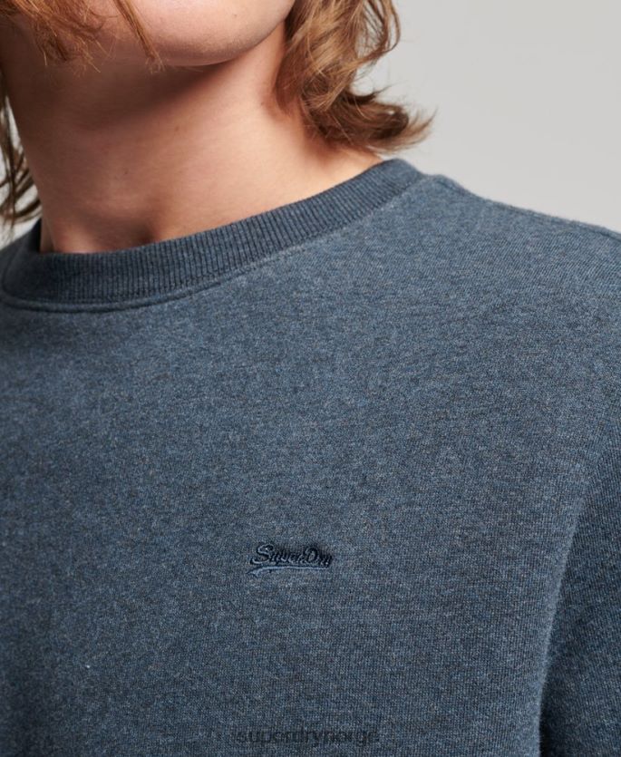 Superdry marinen klær 86P46D614 vintage logo brodert crew sweatshirt menn