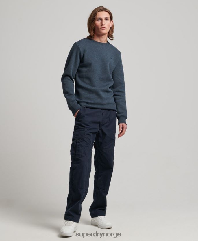 Superdry marinen klær 86P46D614 vintage logo brodert crew sweatshirt menn