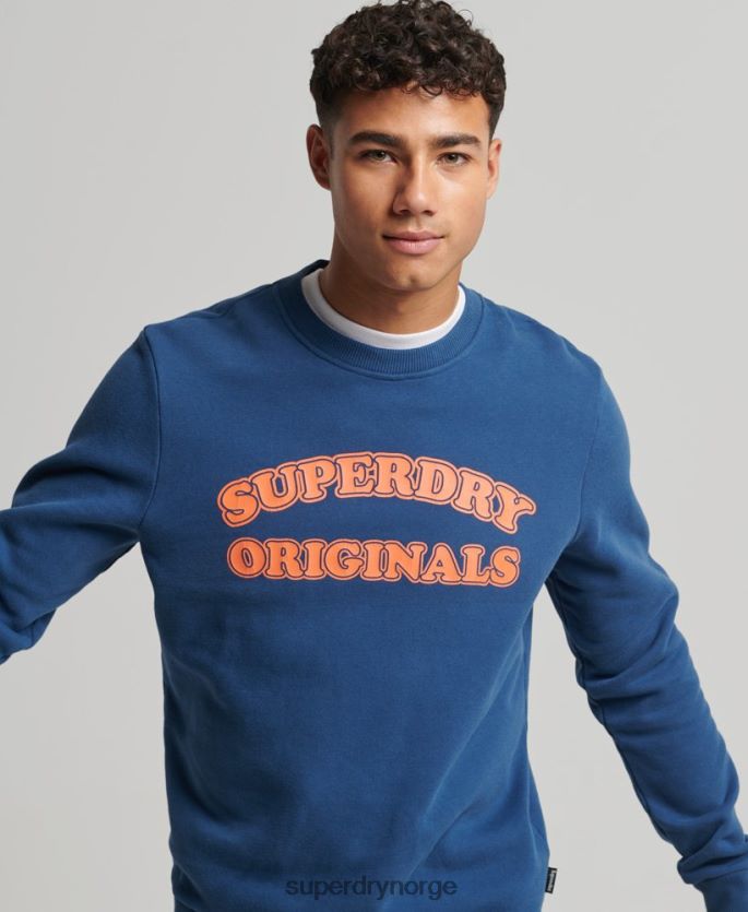 Superdry marinen klær 86P46D693 vintage cooper classic crew sweatshirt menn