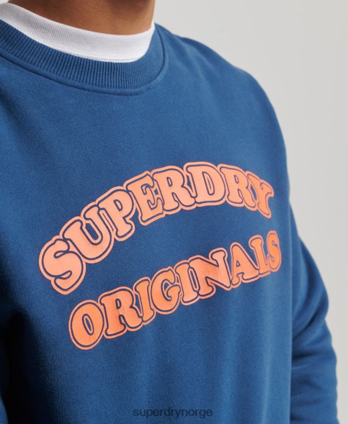 Superdry marinen klær 86P46D693 vintage cooper classic crew sweatshirt menn
