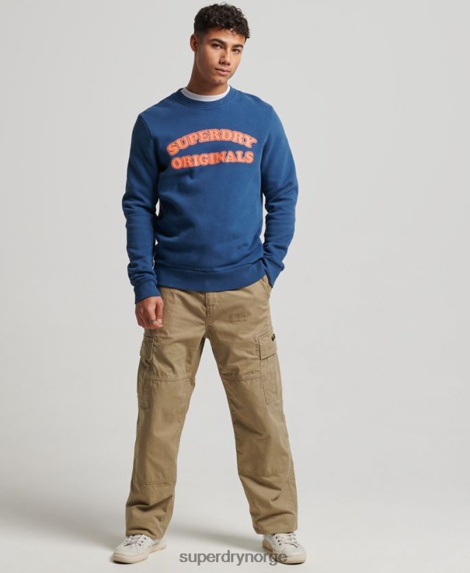 Superdry marinen klær 86P46D693 vintage cooper classic crew sweatshirt menn