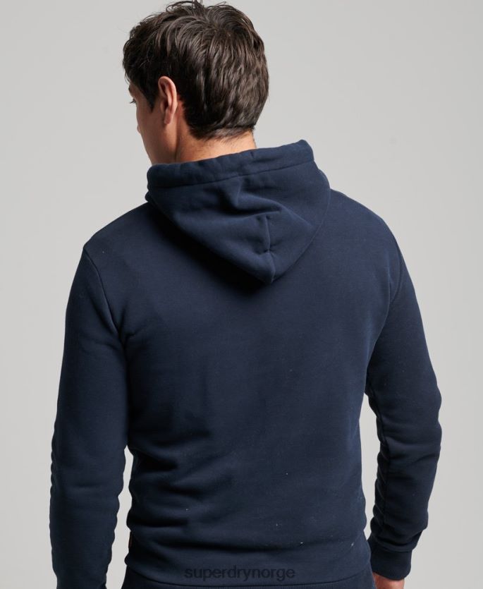 Superdry marinen klær 86P46D697 vintage logo-fortelling hettegenser menn