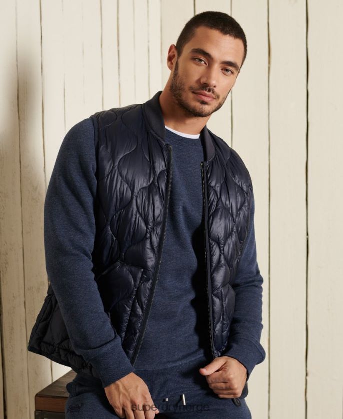 Superdry marinen klær 86P46D715 vintage logo brodert crew sweatshirt menn